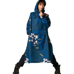 Regenkleding & -Laarzen-Rainkiss Japanese Blossom regenponcho blue