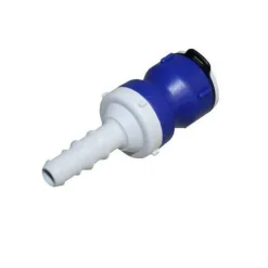 Reich terugslagventiel met slangtule< Tankdoorvoeren & Afvoerpluggen