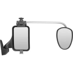 Spiegels-Repusel Alufor vlak caravanspiegel set lange arm