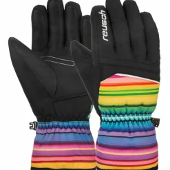 Handschoenen & Wanten|Wintersport-Reusch Alan handschoenen junior black multicolour lines