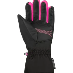 Handschoenen & Wanten|Wintersport-Reusch Bennet R-TEX XT handschoenen junior black black  melange pink glo