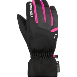 Handschoenen & Wanten|Wintersport-Reusch Bennet R-TEX XT handschoenen junior black black  melange pink glo