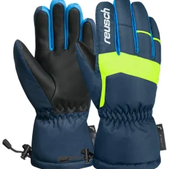Reusch Charlie R-TEX XT handschoenen junior black dress blue saf yellow< Handschoenen & Wanten|Wintersport
