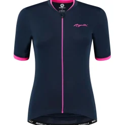 Rogelli Essential fietsshirt dames blauw roze< Fietskleding