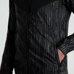 Hardloopkleding-Rogelli Essential Hi Vis hardloopjack heren zwart  reflection