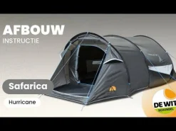 Safarica Hurricane 180 pop up tent grey< 3-Persoons Tent|Tunneltenten
