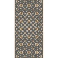 Safarica Safari beachmat 180 x 90 cm tiles grey beige< Buitenkleden & Tenttapijten