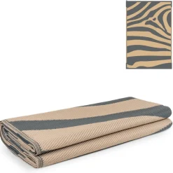 Safarica Safarimat buitenkleed 270 x 400 cm zebra beige< Buitenkleden & Tenttapijten