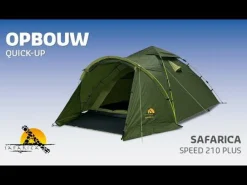Safarica Speed 210 Plus Quick up paraplutent green< 3-Persoons Tent|Tunneltenten