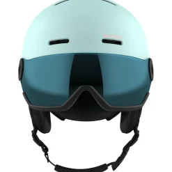 Skihelmen|Wintersport-Salomon Orka Visor skihelm junior bleached aqua