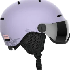 Skihelmen|Wintersport-Salomon Orka Visor skihelm junior evening haze
