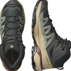 Wandelen|Wandelschoenen-Salomon X ULTRA 360 GORE-TEX wandelschoenen heren phantom desert tan rum raisin