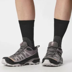 Wandelen|Wandelschoenen-Salomon X Ultra 360 GTX Lo wandelschoenen dames plum kitten phantom cork