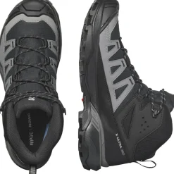 Wandelen|Wandelschoenen-Salomon X Ultra 360 GTX Mid wandelschoenen heren black magnet pewter