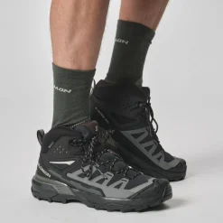 Wandelen|Wandelschoenen-Salomon X Ultra 360 GTX Mid wandelschoenen heren black magnet pewter