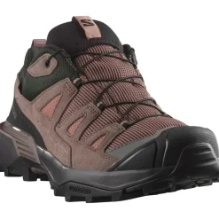 Wandelen|Wandelschoenen-Salomon X ULTRA 360 LEATHER GORE-TEX wandelschoenen dames cognac peppercorn black