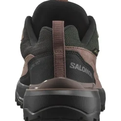 Wandelen|Wandelschoenen-Salomon X ULTRA 360 LEATHER GORE-TEX wandelschoenen dames cognac peppercorn black