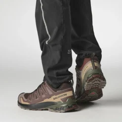 Hardloopschoenen-Salomon XA PRO 3D V9 GORE-TEX hardloopschoenen heren black coffee rum raisin olive night