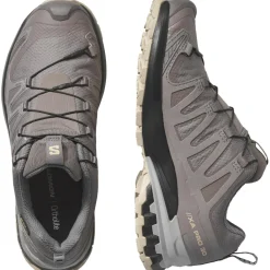 Salomon XA PRO 3D V9 GORE-TEX hardloopschoenen dames plum kitten black gull< Hardloopschoenen