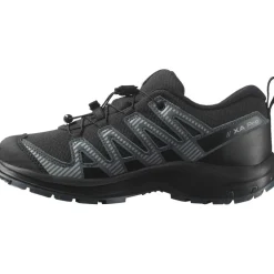 Wandelen|Wandelschoenen-Salomon XA PRO V8 WATERPROOF wandelschoenen junior black turbulence quarry
