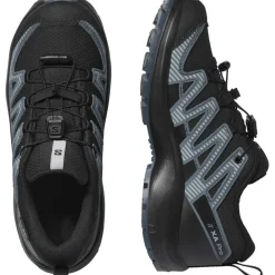 Wandelen|Wandelschoenen-Salomon XA PRO V8 WATERPROOF wandelschoenen junior black turbulence quarry