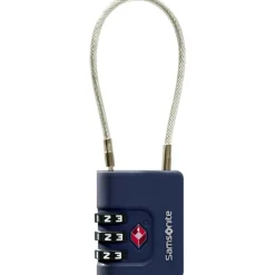 Koffer Accessoires|Fietsartikelen-Samsonite Ta Revolution TSA kabelslot midnight blue