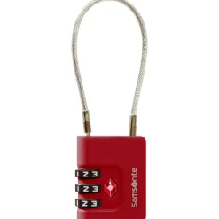 Samsonite Ta Revolution TSA kabelslot red< Koffer Accessoires|Fietsartikelen