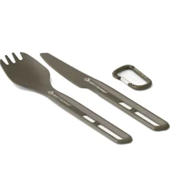Bestek-Sea To Summit  Frontier Ultralight bestekset 2-delig grijs