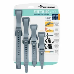 Overige Accessoires-Sea To Summit  Stretch-Loc TPU straps grey per 4 stuks