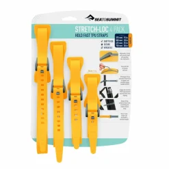 Overige Accessoires-Sea To Summit  Stretch-Loc TPU straps yellow per 4 stuks