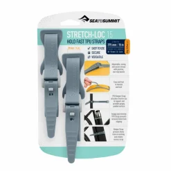 Overige Accessoires-Sea To Summit  Stretch-Loc TPU straps 375 x 20 mm grey per 2 stuks