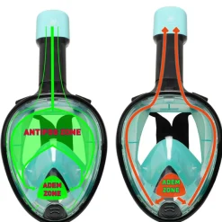 Zwemmen & Duiken-Sea Turtle  snorkelmasker black turquoise - S - M