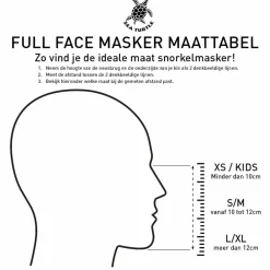 Zwemmen & Duiken-Sea Turtle  snorkelmasker white black - L - XL
