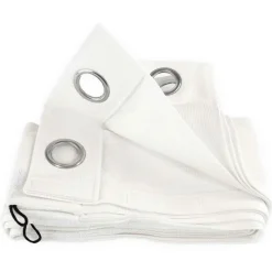 Shadow Comfort  Buitengordijnen 137 x 220 cm arctic white per 2  stuks< Zonwering