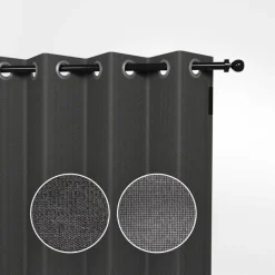 Shadow Comfort  Buitengordijnen 137 x 220 cm carbon black per 2  stuks< Zonwering