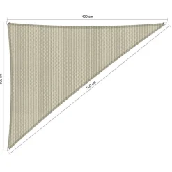 Shadow Comfort  Driehoek schaduwdoek 300 x 400 x 500 cm sahara  sand< Zonwering