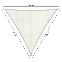 Shadow Comfort  Driehoek schaduwdoek 300 x 300 x 300 cm arctic  white< Zonwering