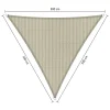 Zonwering-Shadow Comfort  Driehoek schaduwdoek 300 x 300 x 300 cm sahara  sand