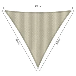 Zonwering-Shadow Comfort  Driehoek schaduwdoek 300 x 300 x 300 cm sahara  sand