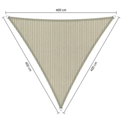 Zonwering-Shadow Comfort  Driehoek schaduwdoek 400 x 400 x 400 cm sahara  sand