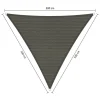 Shadow Comfort  Driehoek schaduwdoek 300 x 300 x 300 cm cool grey< Zonwering