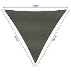 Shadow Comfort  Driehoek schaduwdoek 300 x 300 x 300 cm cool grey< Zonwering