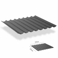 Shadow Comfort  Harmonica schaduwdoek 370 x 370 cm cool grey< Zonwering