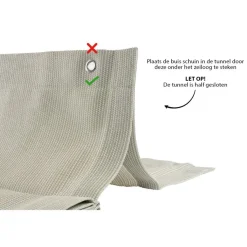 Shadow Comfort  Harmonica schaduwdoek 370 x 370 cm sahara sand< Zonwering