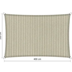 Shadow Comfort  Rechthoek schaduwdoek 200 x 400 cm sahara sand< Zonwering