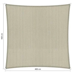 Shadow Comfort  Vierkant schaduwdoek 400 x 400 cm sahara sand< Zonwering