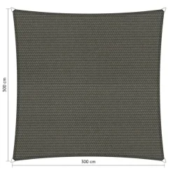 Shadow Comfort  Vierkant schaduwdoek 300 x 300 cm cool grey< Zonwering