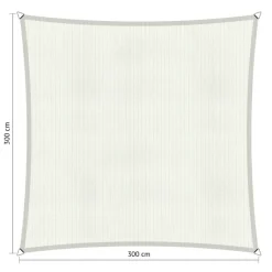 Shadow Comfort  Vierkant schaduwdoek 300 x 300 cm arctic white< Zonwering