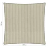 Zonwering-Shadow Comfort  Waterdicht vierkant schaduwdoek 300 x 300 cm sand