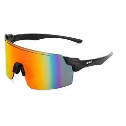 Zonnebrillen-Sinner Amla zonnebril smoke black red oil matte black